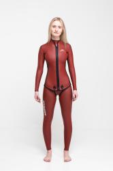 Гидрокостюм Фридайвинг женский 1,5мм голый/ультраспан красный Гидрокостюм Фридайвинг женский 1,5мм голый/ультраспан красный