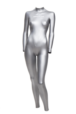 Гидрокостюм Фридайвинг 360 женский 2мм голый/ультраспан серебро